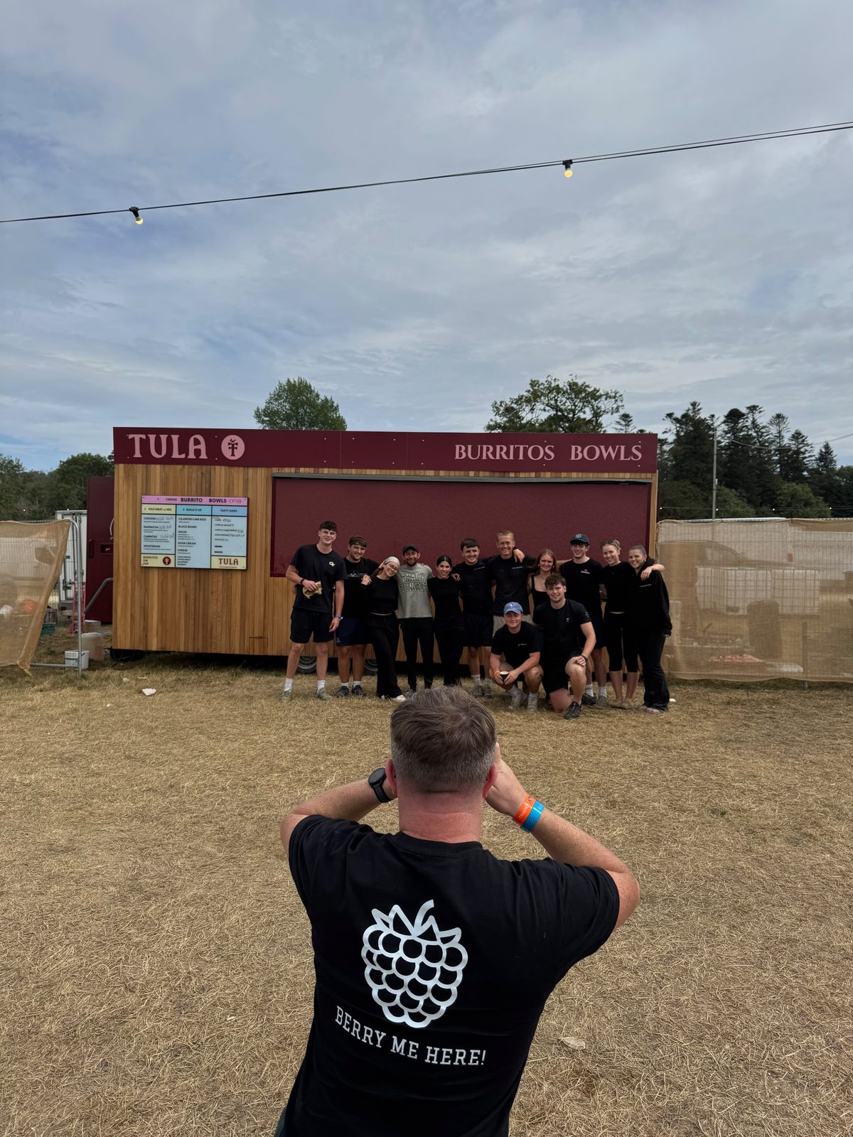 The Tula team in front of the Tula trailer